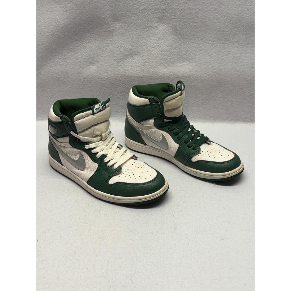 Nike Air Jordan 1 Retro High OG Gorge Green Metallic Silver DZ5485-303 Mens 11